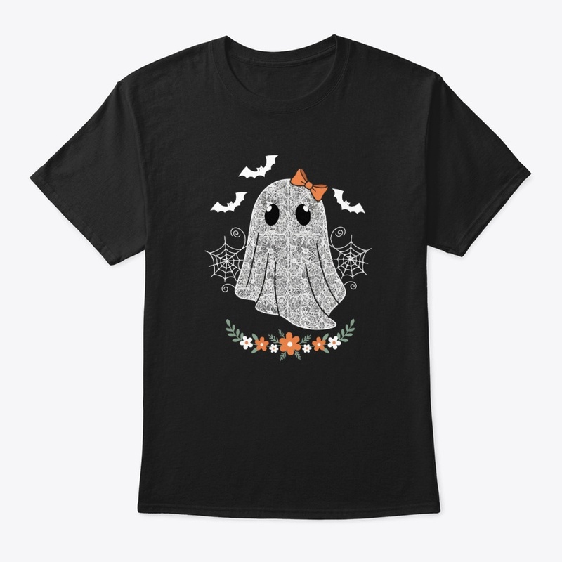Cute Ghost with Bow Halloween