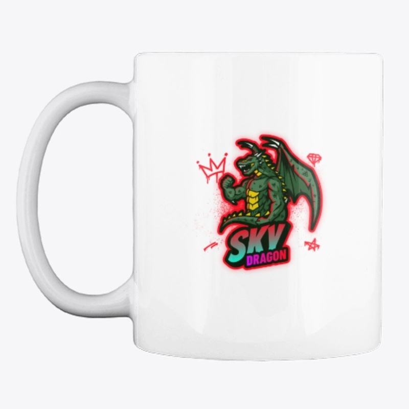 cartoon logo design: sky dragon