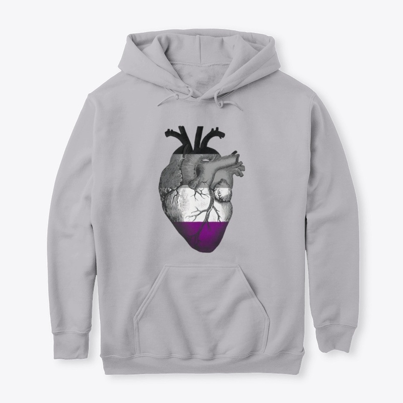 Asexual Pride Anatomical Heart