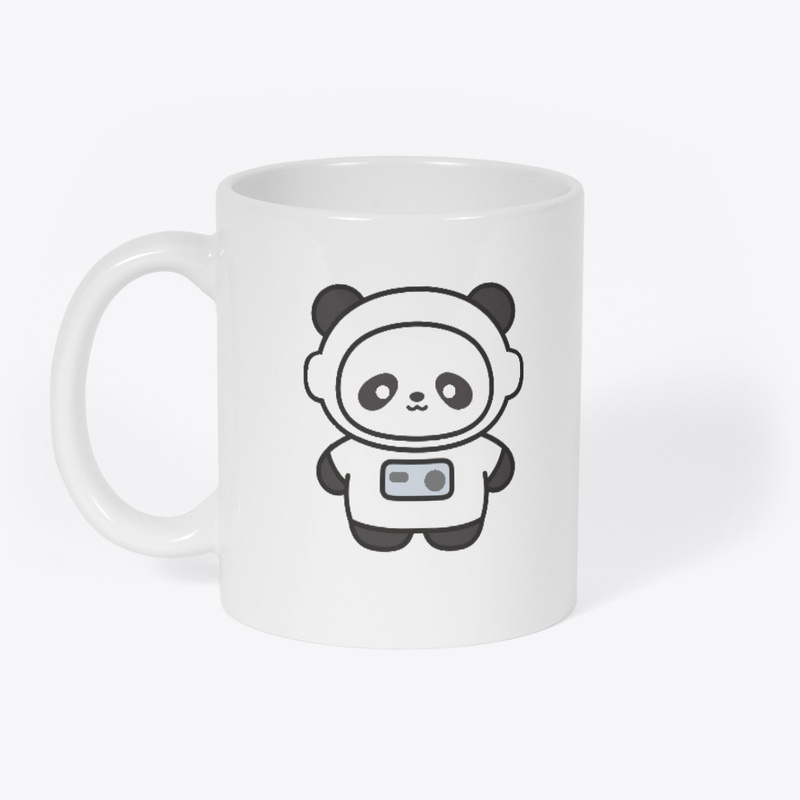 Cute Panda Astronaut Cartoon Design