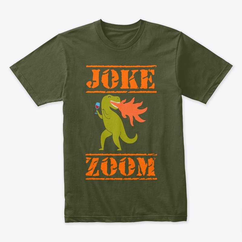 JokeZoom.com Fire Breathing Funny Tee