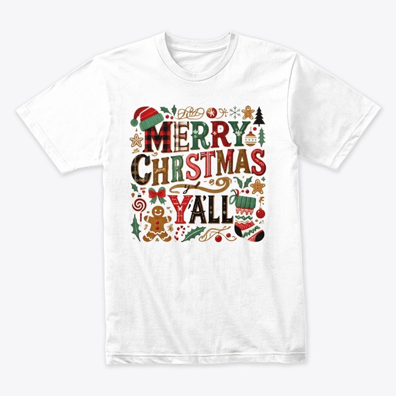 "Merry Christmas Y'all Festive"