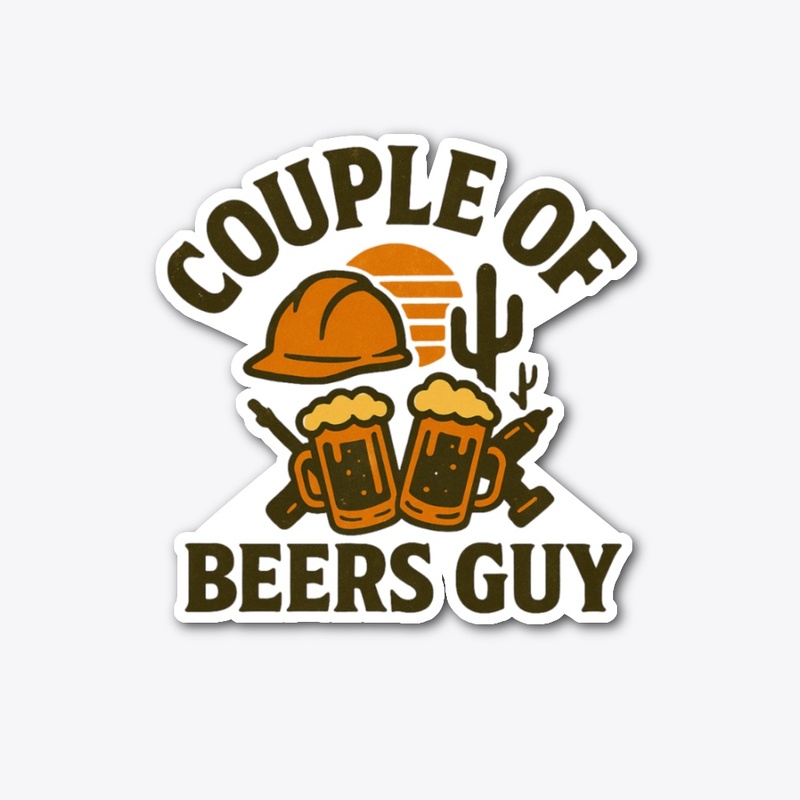 Couple of Beer Blue Collar Guy