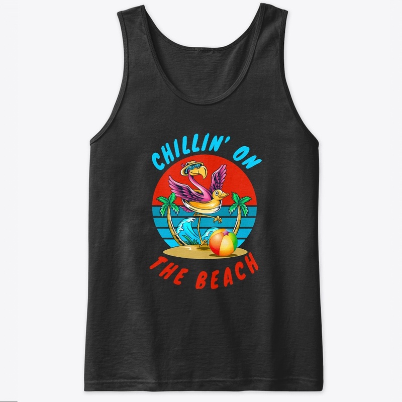 Chillin’ On The Beach  - Fun Flamingo