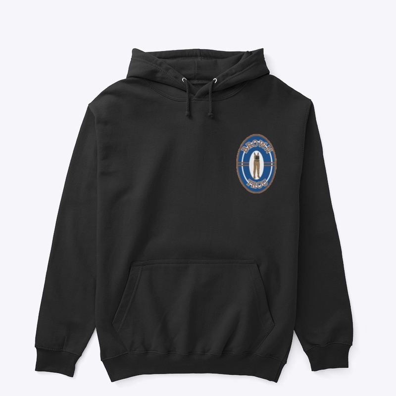 Classic Brown Trou logo hoodie