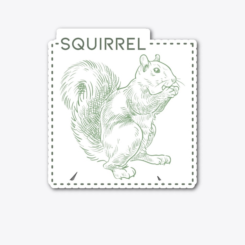 SQUIRREL | a squirrel, labeled | Fall