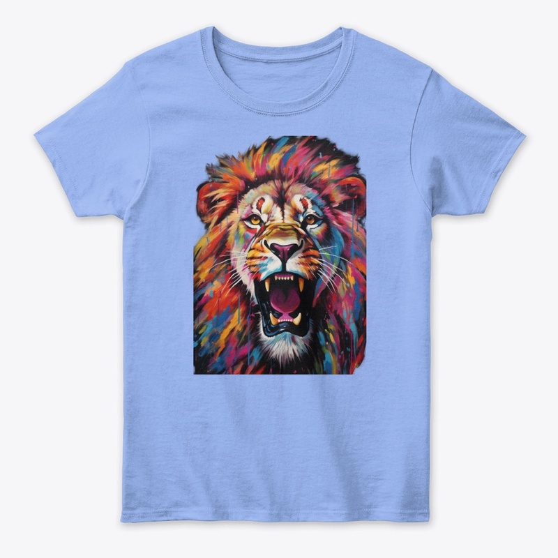 angry lion