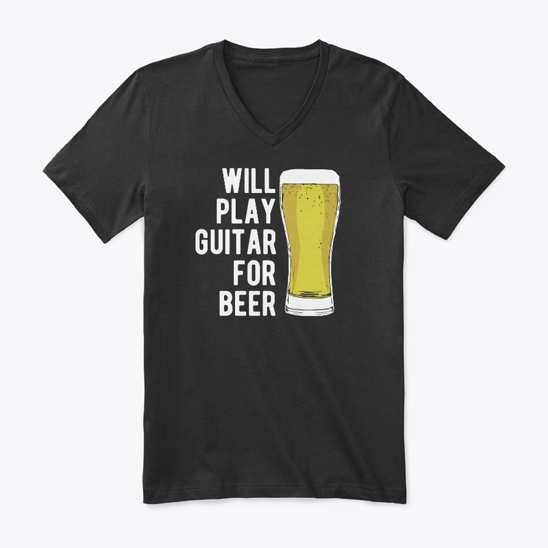 Will Play Guitar For Beer Funny Bass