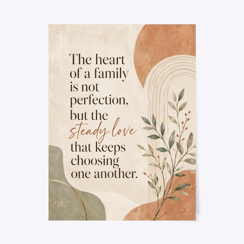 Boho Family Love Wall Art