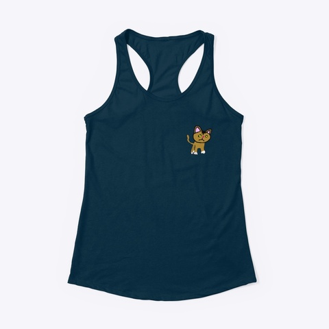 Small Sassy Tank Top Midnight Navy Kaos Front