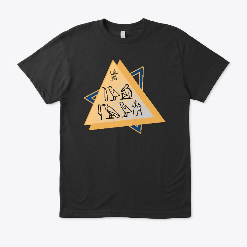 Ok boomer hieroglyph tee in royal lapis