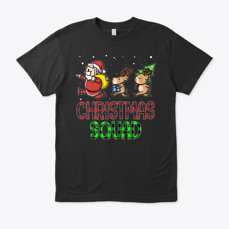 Funny Christmas Squad Santa Reindeer Kid