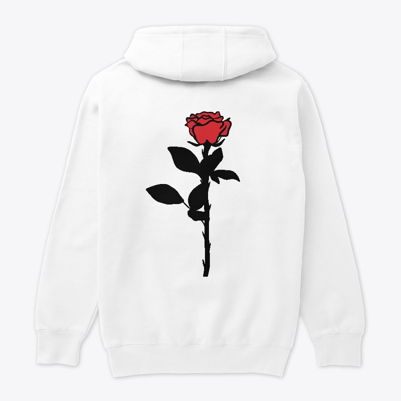 Unisex Rose Illustration Hoodie