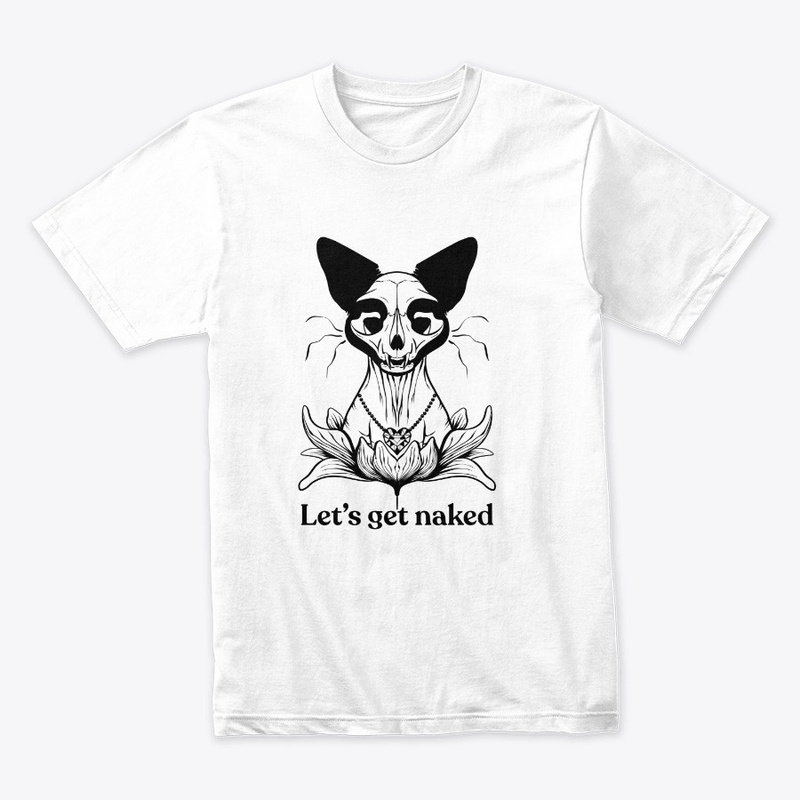 Let's Get Naked - Split Sphynx Cat Skull