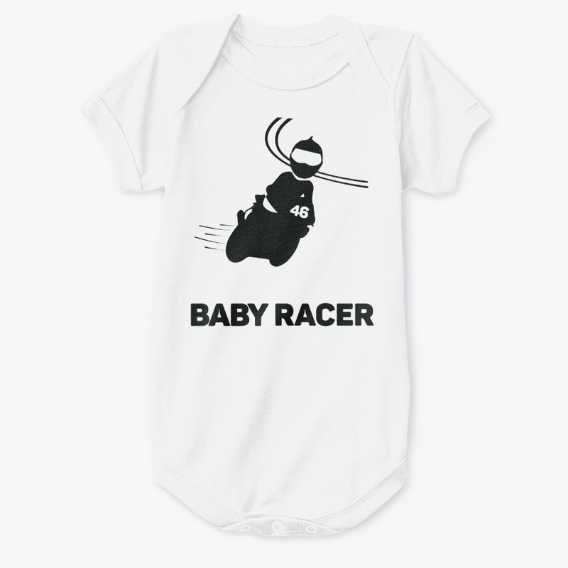 Short Sleeve Baby Bodysuit - Racer