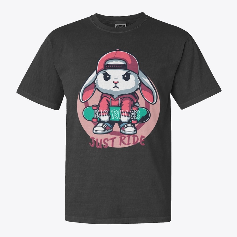 skateboarding bunny attitude