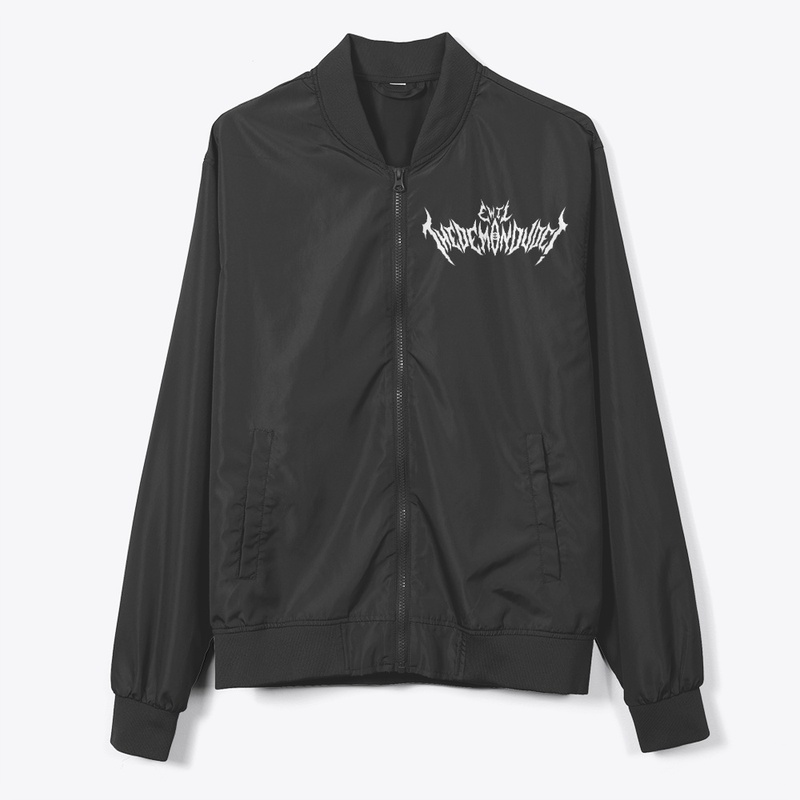 White Logo Bomber Jacket