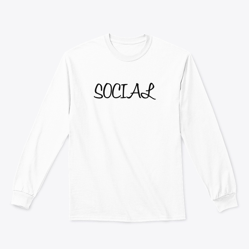 'Social' t-shirt and hoddie customised 