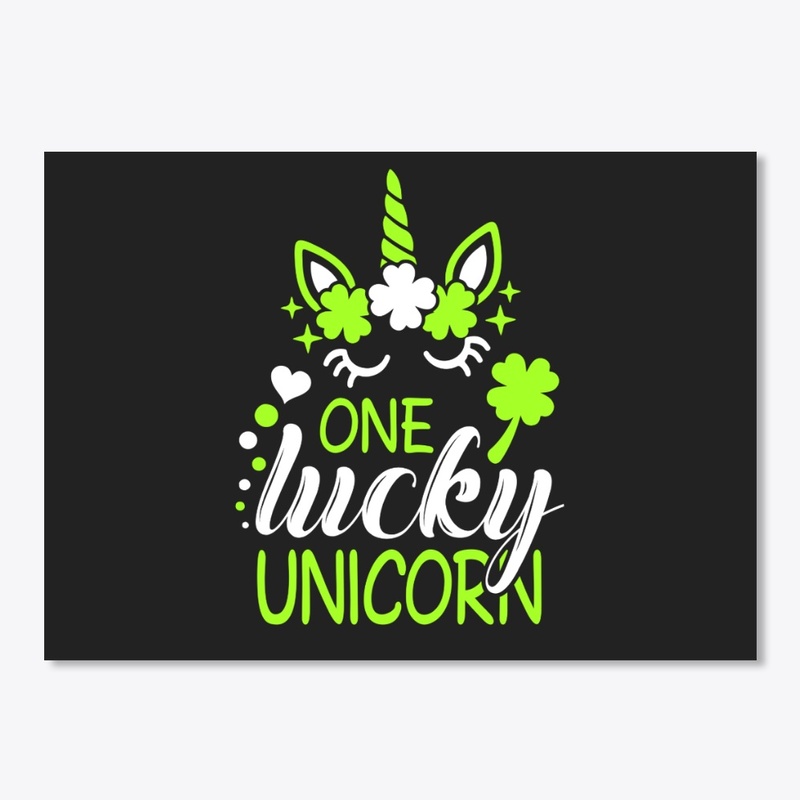 Funny St Patrick's Day One Lucky Unicorn