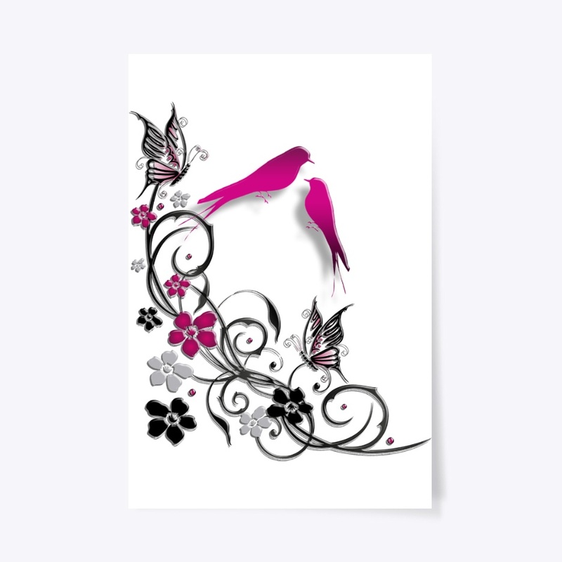 Floral, cute, awesome, women, mom, 