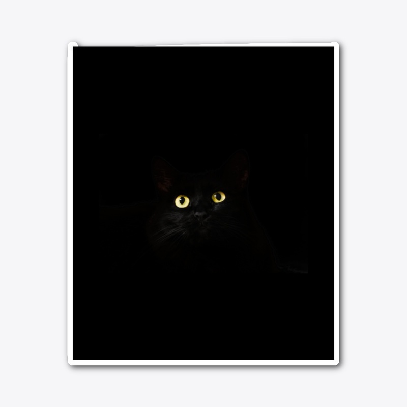 Yellow Eyes Black Cat