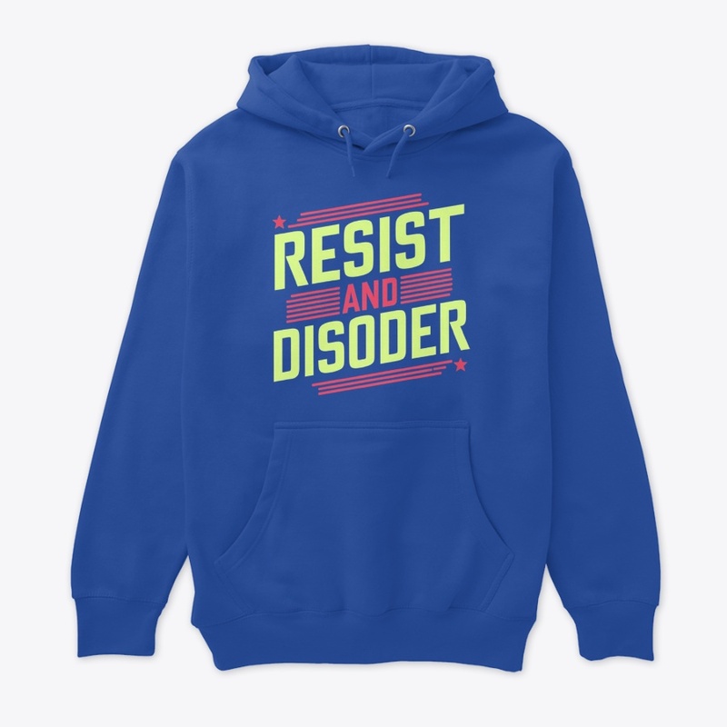 "Resist and Disorder Neon Graphic Tee"