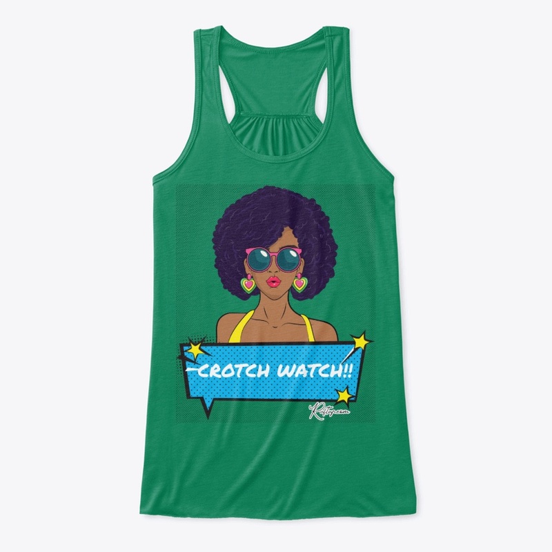 Crotch Watch Pop Art Afro Woman