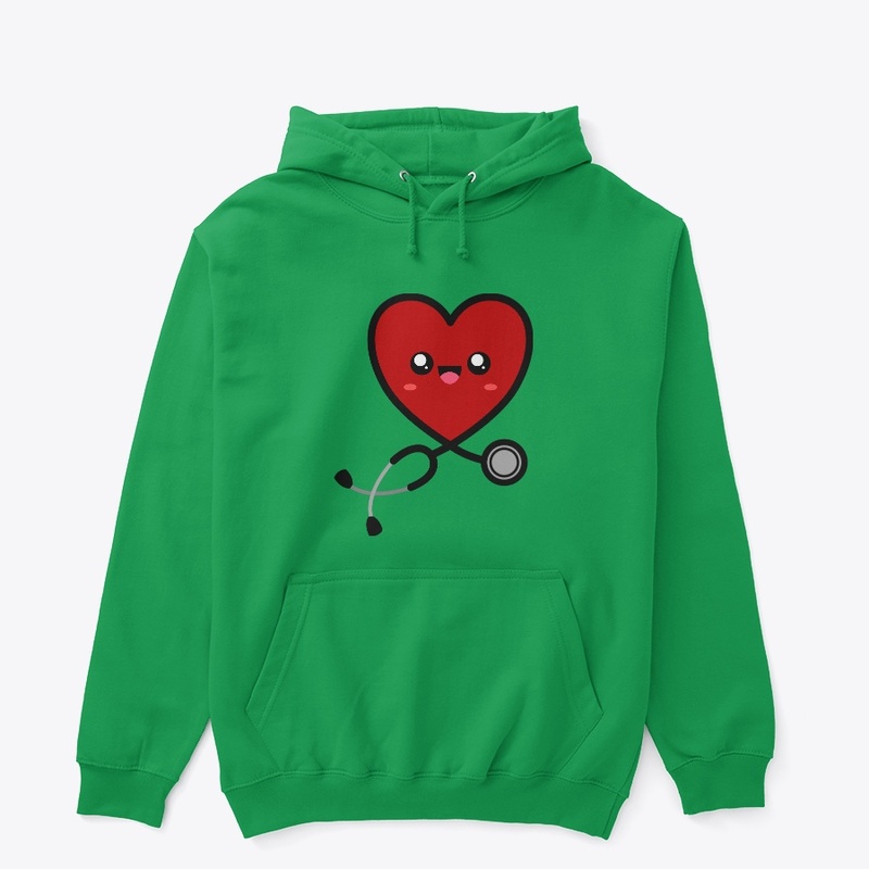 Stethoscope Heart Emoji 1 (Dark red)