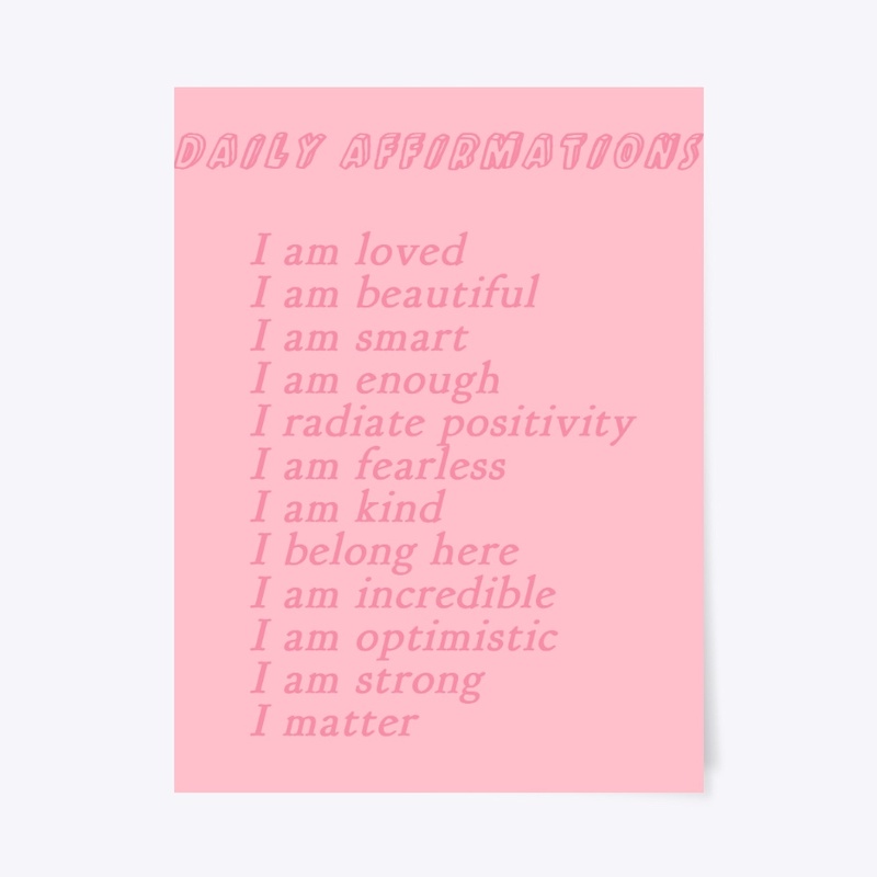 Affirmations poster