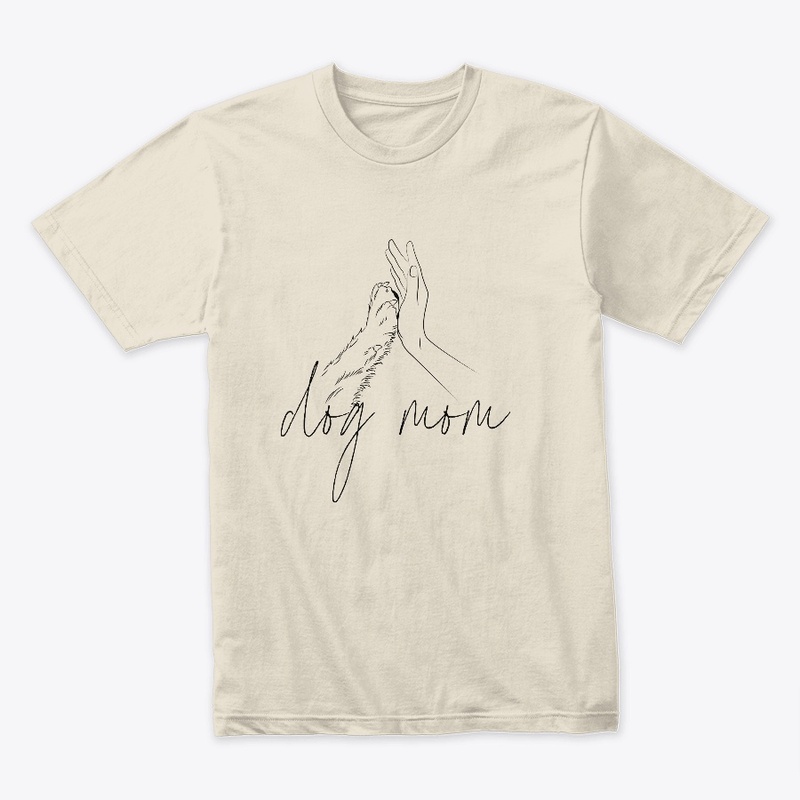 Dog Mom, paw to hand, Dog Mama Gift