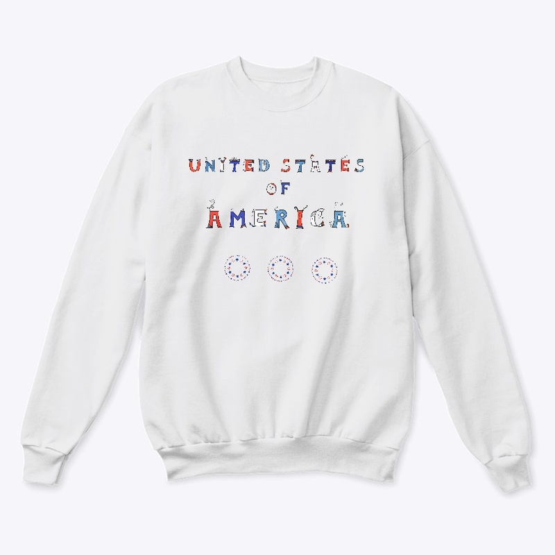 United States of America Word Art