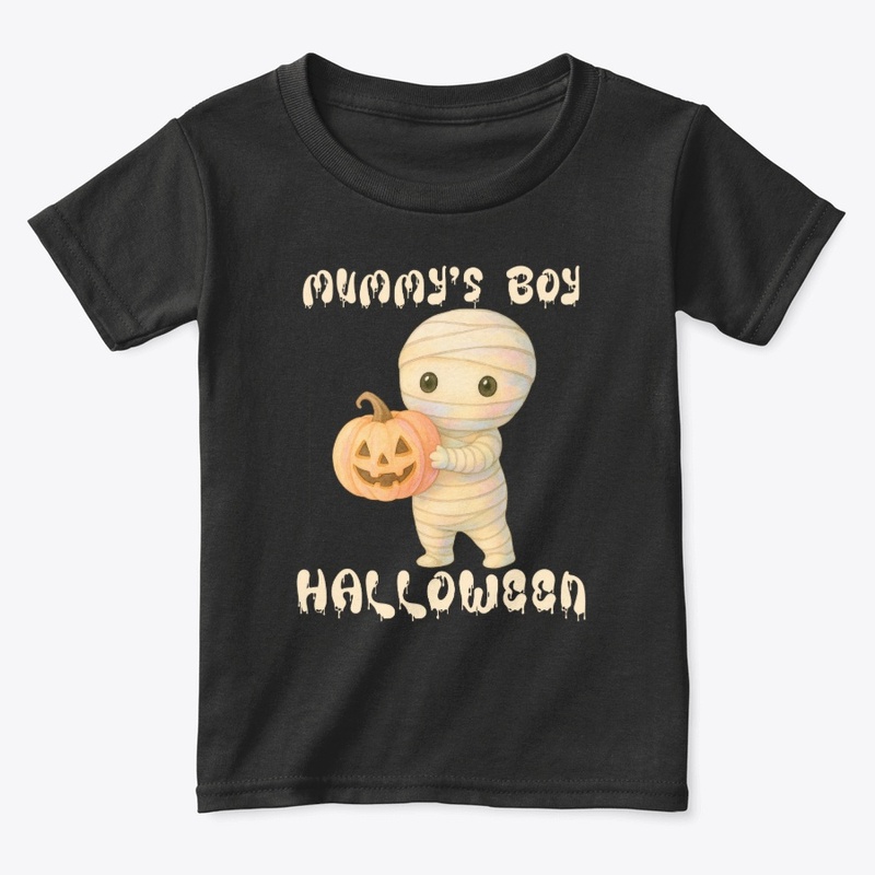Mummy's Boy Halloween Pumpkin Spooky 
