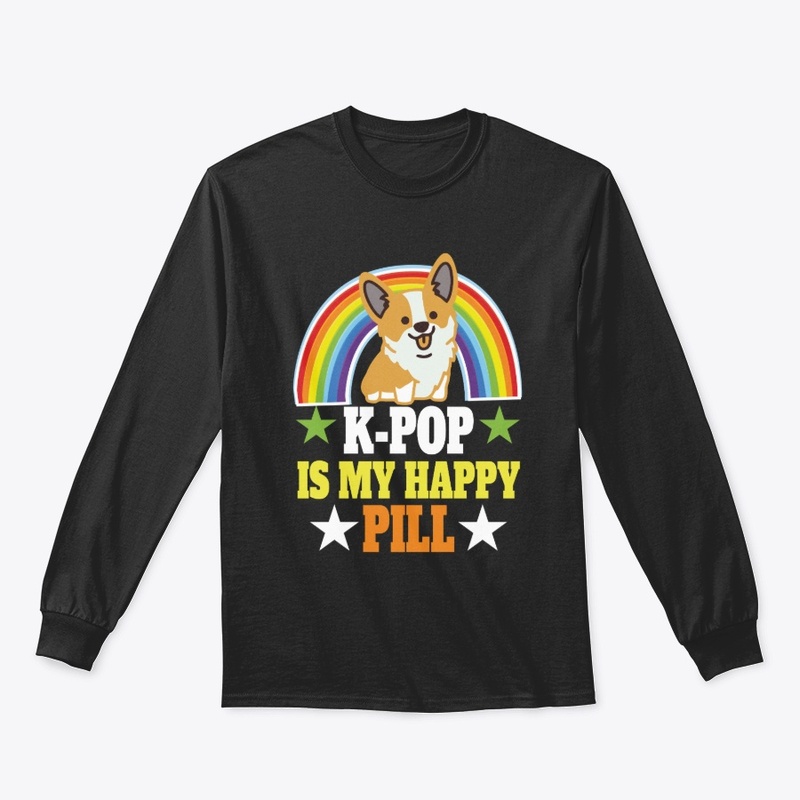 Kpop Happy Pill Corgi Dog Korean 