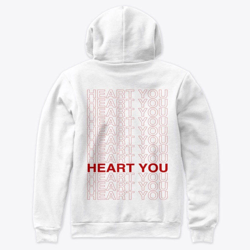 HEART YOU HOODIE  XL