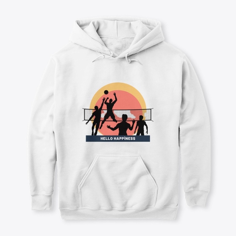Beach volleyball hello tee