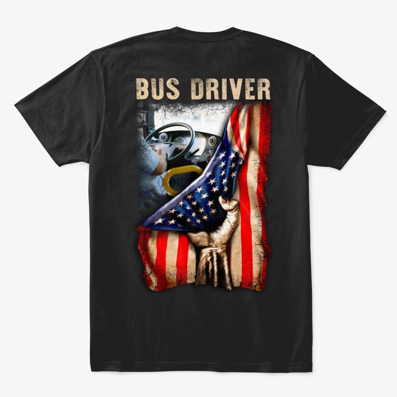 Proud American Bus Driver Shirt 