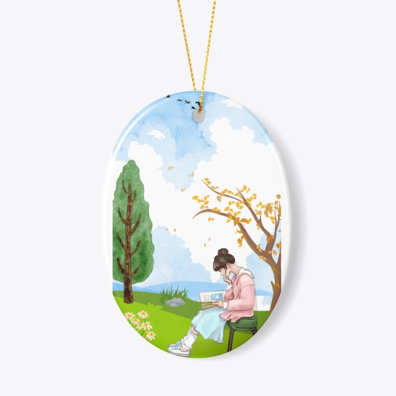 Serene Moments: Nature embraced Ornament