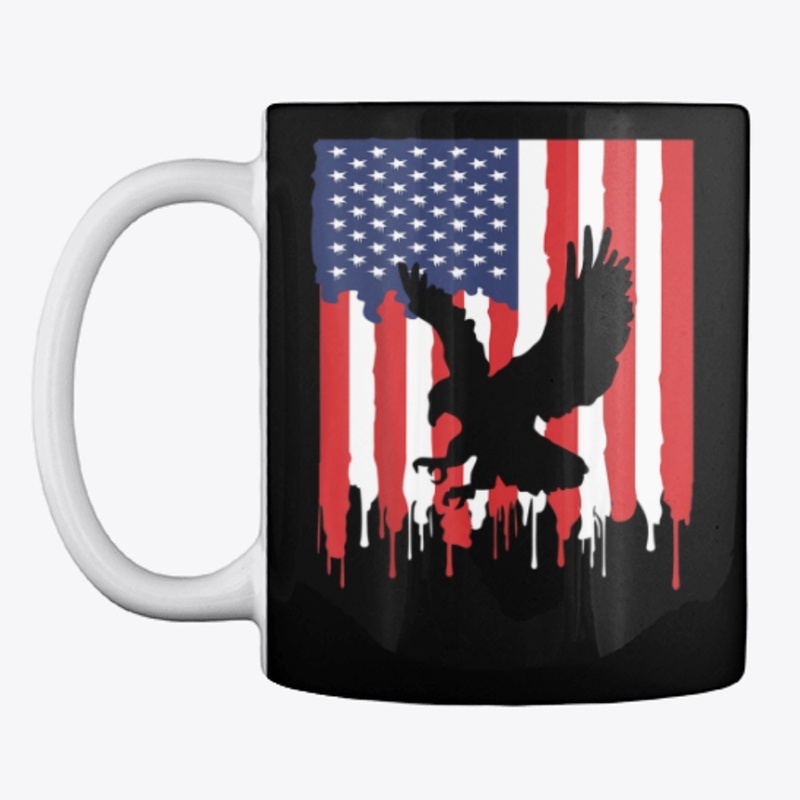 American Flag Flying Eagle 4th of July