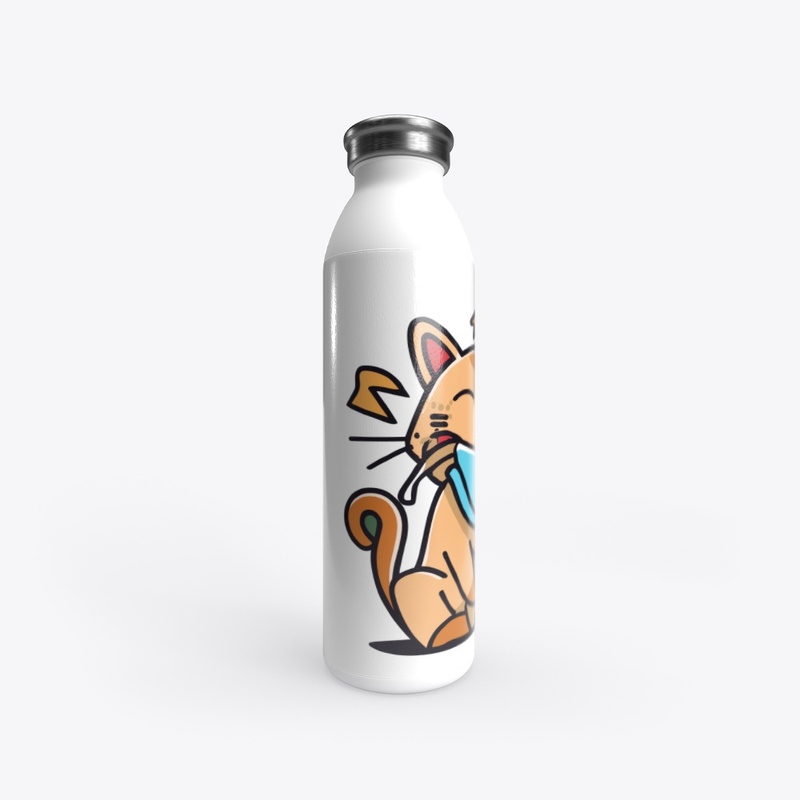 T-shirt design with "Cat coughing"