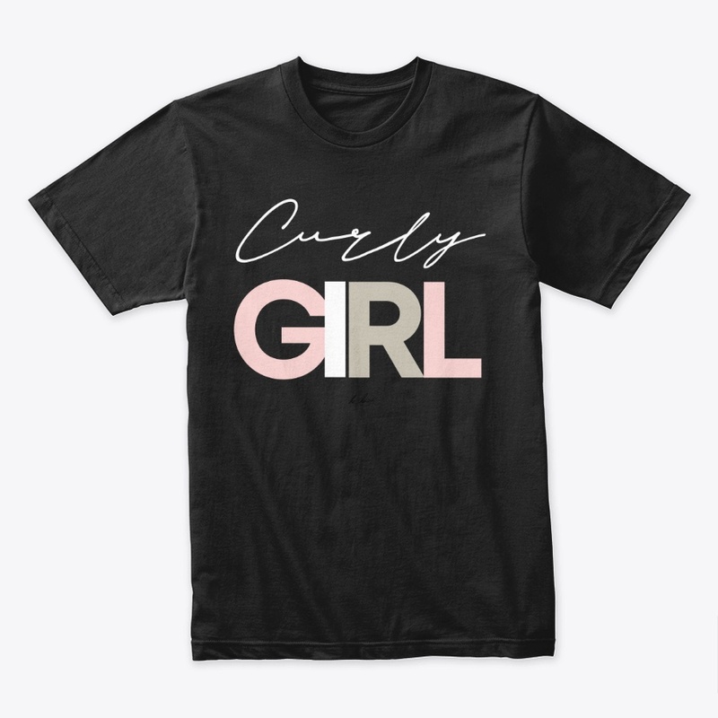 Curly Girl Tee-Black