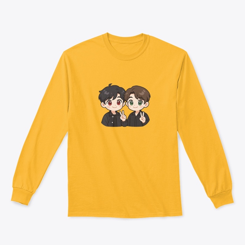 BJYX Chibi Duo Art | Peace Sign Pose