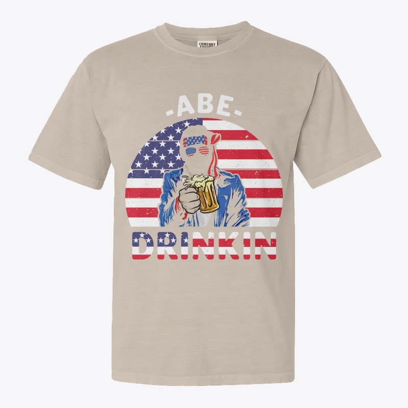 Abe drinking