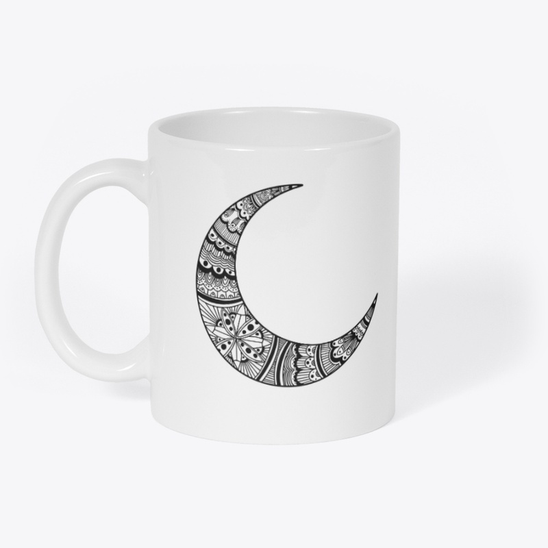 Mandala Tribal Moon of Life Tattoo Style