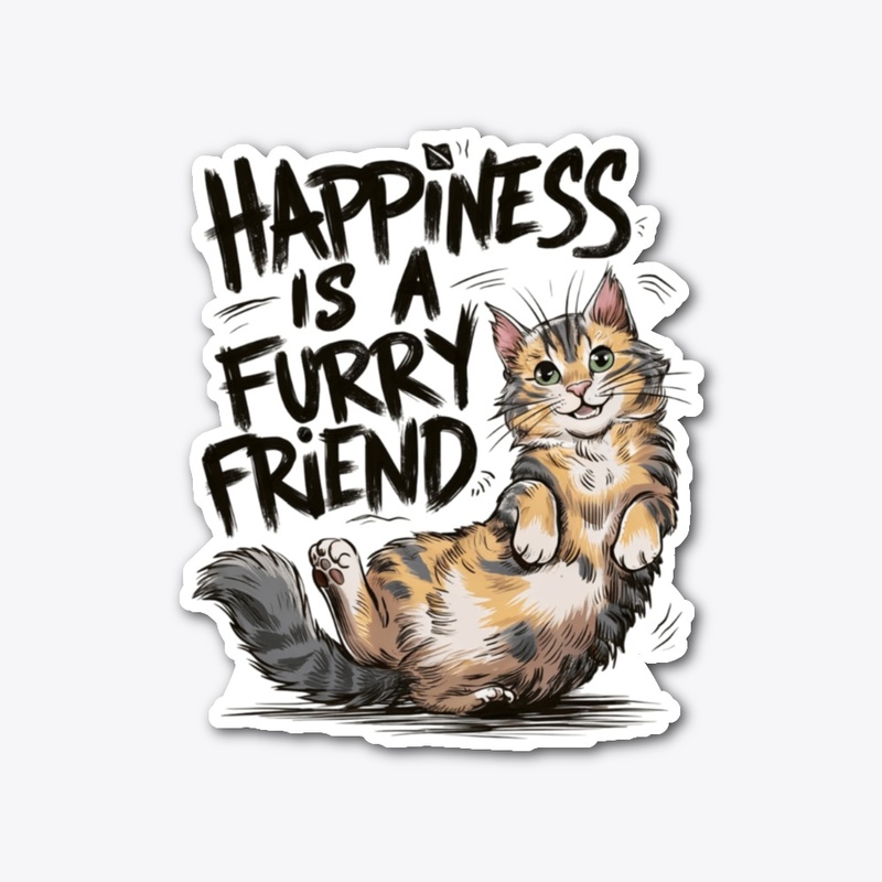 Happiness is a Furry Friend Design