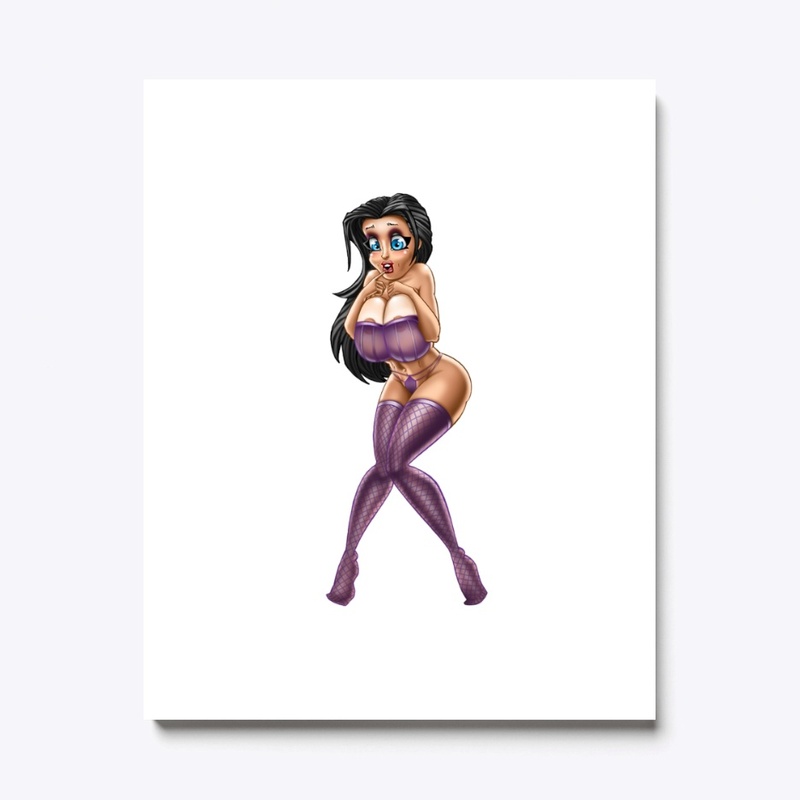 Sexy Lady In Purple Panties