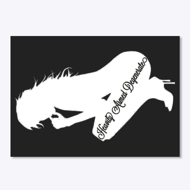 Heavily Armed Degenerate sticker