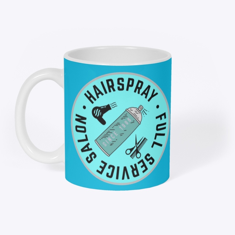 Ceramic Hairspray Logo Coffee Mug