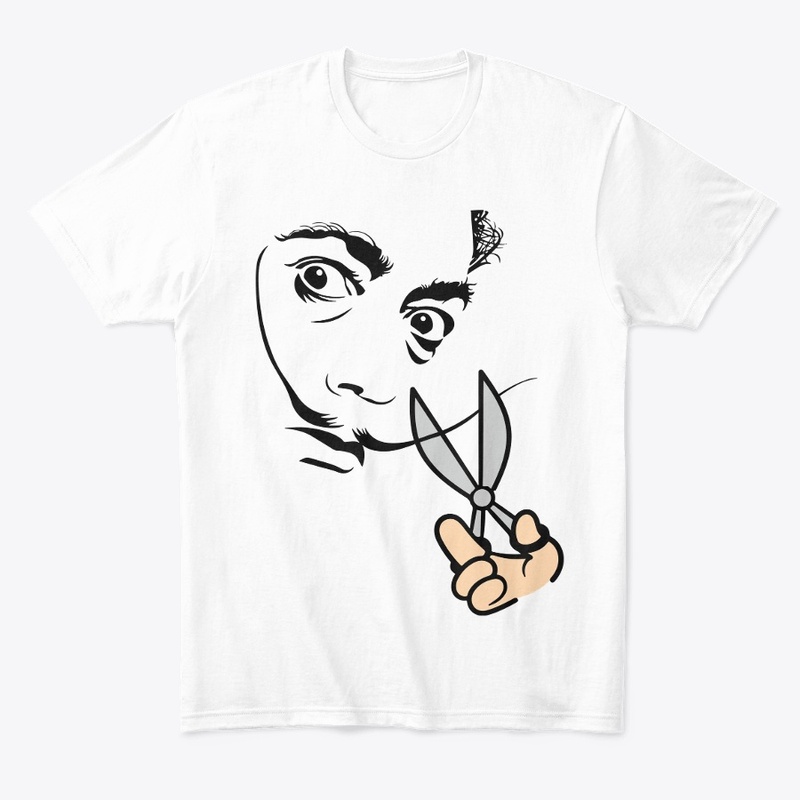 Cutting Salvador Dali mustache