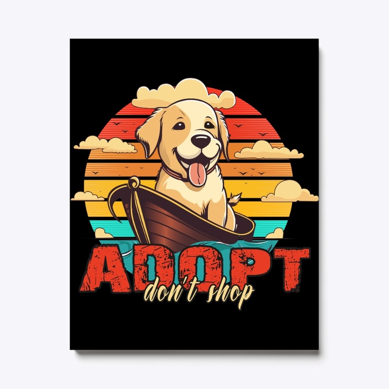 Adopt Don't Shop ! Dog Friendly T-shirt