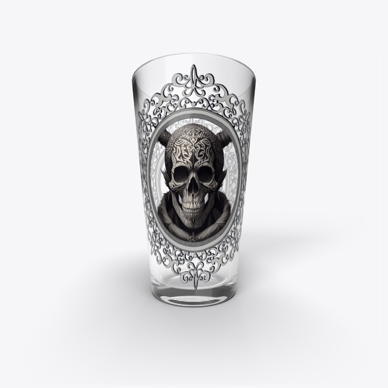Halloween Tribal Skull Design